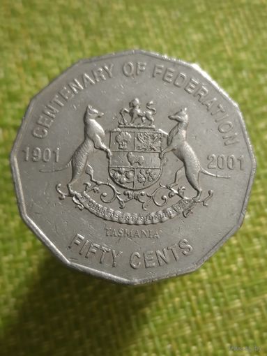 Австралия 50 центов, 2001 г ( Тасмания )