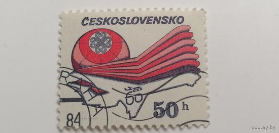 Чехословакия 1983. Всемирный год связи и 60-летие чехословацких авиалиний