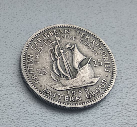Восточные Карибы 25 центов, 1955  8-11-34