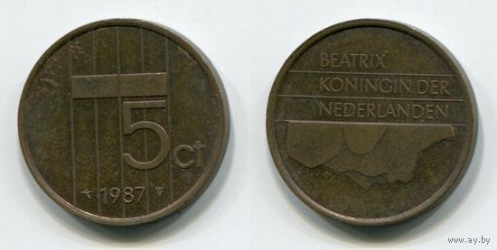 Нидерланды. 5 центов (1987)