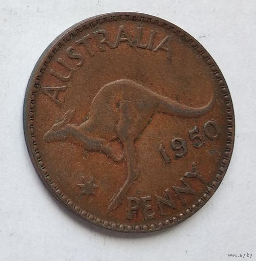 Австралия 1 пенни, 1950 Точка после "PENNY" 3-13-8