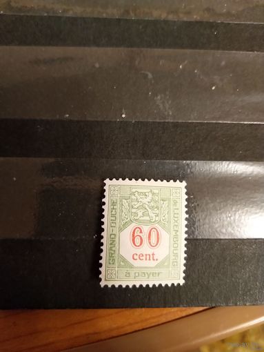 1928 Люксембург доплатная мих17А оценка 2,5 евро чистая клей лёгкая наклейка герб (3-3)