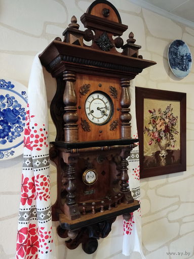 Очаровательный домик, Антикварные часы Gustav Becker, Германия, Начало ХХ в.