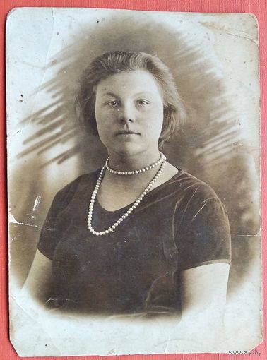 Фото женщины. 1932 г. 9х12 см.