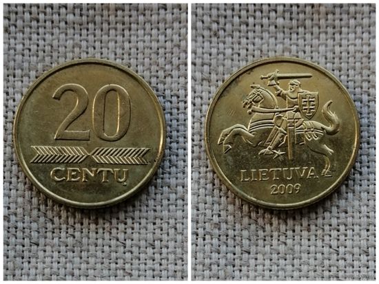 Литва 20 центов 2009