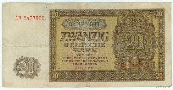 Германия, 20 марок 1948 год.