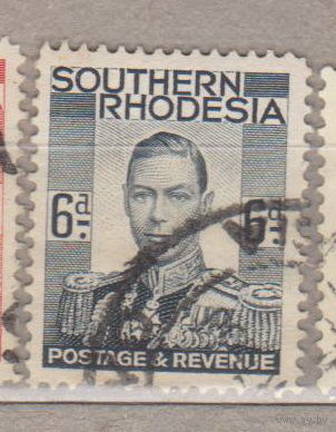 Британские Колонии Южная Родезия 1937 год Король Георг VI  лот 16 Известные личности