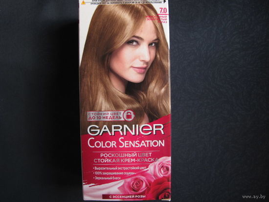 Стойкая крем-краска для волос GARNIER Color Sensation 7.0 (Изысканный золотистый топаз), 112 мл