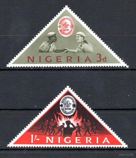 Всемирная скаутская встреча в Греции Нигерия 1963 год серия из 2-х марок