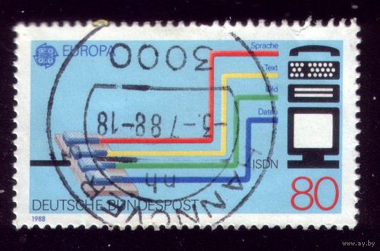 1 марка 1988 год Германия 1368