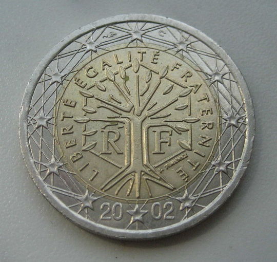 Франция 2 евро 2002г.