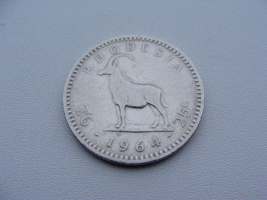 Родезия. 2 1/2 шиллинга (25 центов) 1964 год  KM#4