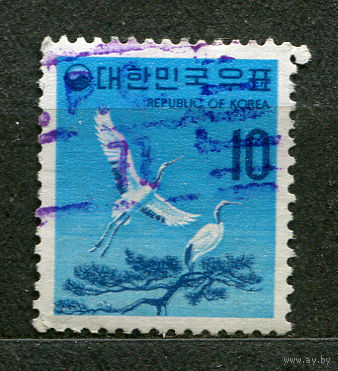 Манчжурский журавль. Южная Корея. 1979. Полная серия 1 марка