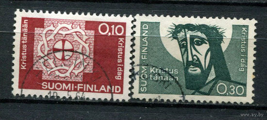 Финляндия - 1963 - Ассамблея лютеранской всемирной федерации - [Mi. 573-574] - полная серия - 2 марки. Гашеные.  (Лот 220AM)