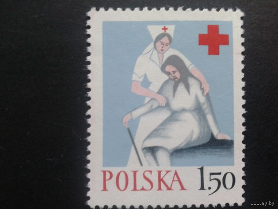 Польша 1977 Красный крест одиночка