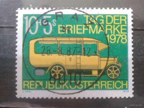 Австрия 1978 День марки, почтовый автобус 1913 года