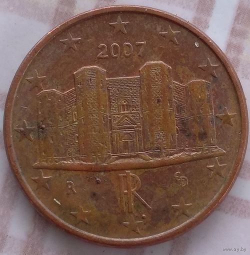 1 евроцент 2007 Италия. Возможен обмен