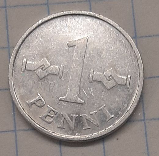 Финляндия 1 пенни 1971г. km44а