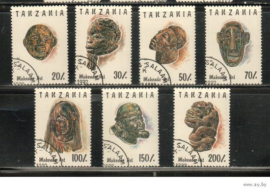 Танзания-1992(Мих.1437-1443)  гаш. , Культура, Искусство , Маконде (полная серия)