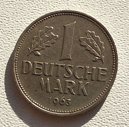 Германия 1 марка, 1963 "G" - Карлсруэ 5-2-22