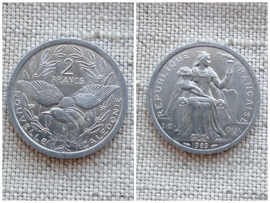 Новая Каледония 2 франка 1989/FA