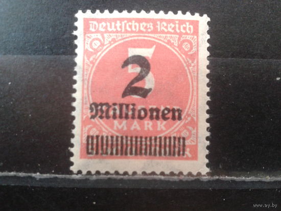 Германия 1923 Стандарт надпечатка 2млн на 5тыс**