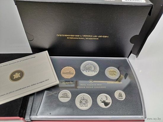 Набор монет Канада Первая Арктическая экспедиция 100 лет Серебро 2013 Proof