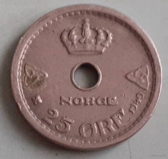 Норвегия 25 эре, 1949 (12-6-4(в))