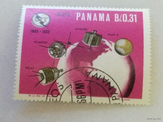 Панама 1966. Космос. 100-летие Международного союза электросвязи