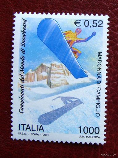 Италия: 1м/с чемпионат по сноубордингу 2001г