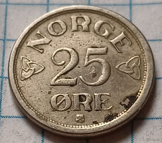 Норвегия 25 эре, 1952    ( 2-3-8 )