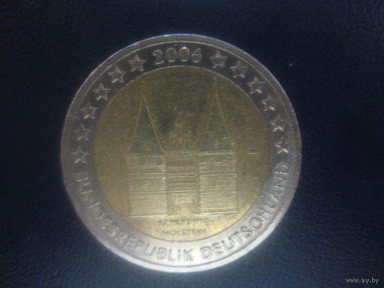 2 евро Германия 2006 шлезвиг-гольштейн буква А