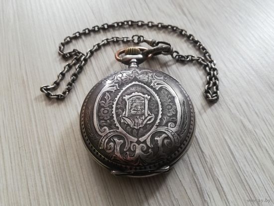 Старинные карманные часы TOBIAS, Швейцария, серебро.