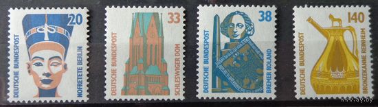 Германия, ФРГ 1989 г. Mi.1398-1401 полная серия MNH