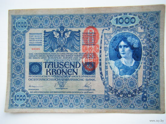 1000 крон 1902г.
