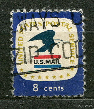 Эмблема почты Соединенных штатов. 1971. США. Полная серия 1 марка