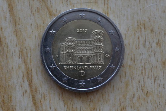 Германия 2 евро 2017 Порта Нигра,Рейланд-Пфальц