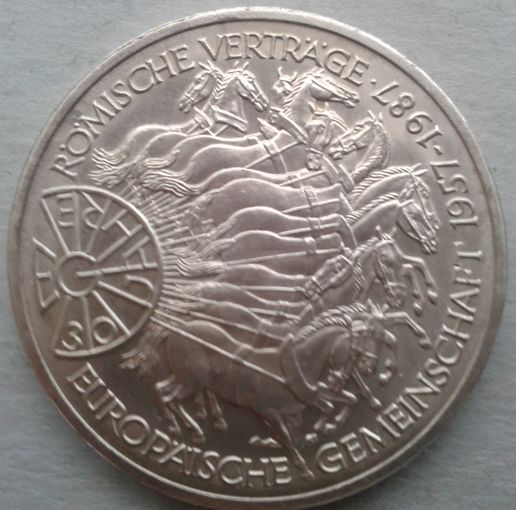 ФРГ 10 марок 30 лет Римскому договору