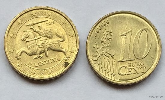 Литва, 10 евроцентов 2015