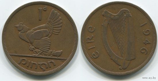 Ирландия. 1 пенни (1946, XF)
