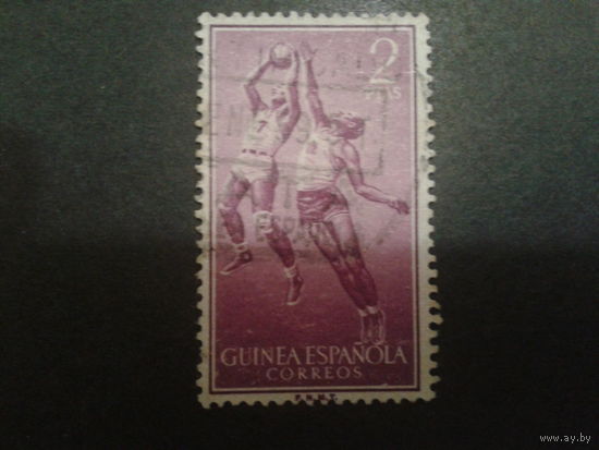 Гвинея 1958 колония Испании Баскетбол 2 песеты