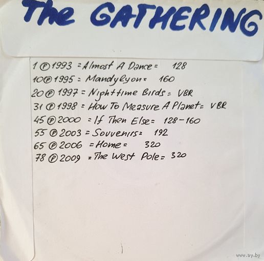 CD MP3 дискография The GATHERING - 1 CD