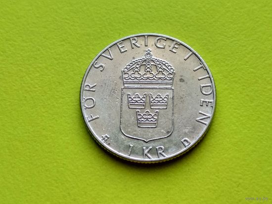 Швеция. 1 крона 1987.
