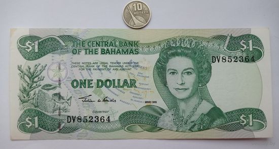 Werty71 Багамы Багамские острова 1 доллар 2002 aUNC банкнота