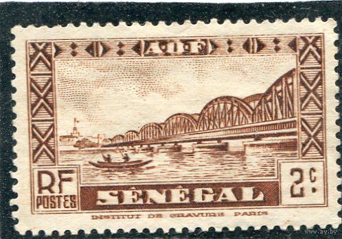 Сенегал. Французская колония. Мост