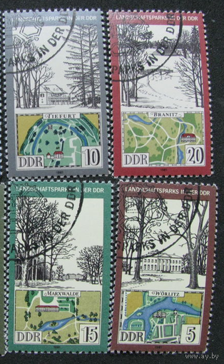 ГДР 1981 Парки Ландшафт Архитектура флора