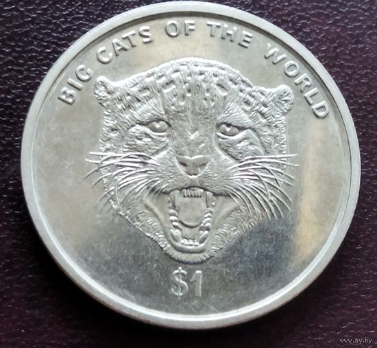 Сьерра-Леоне 1 доллар, 2001 Большие кошки мира - Гепард