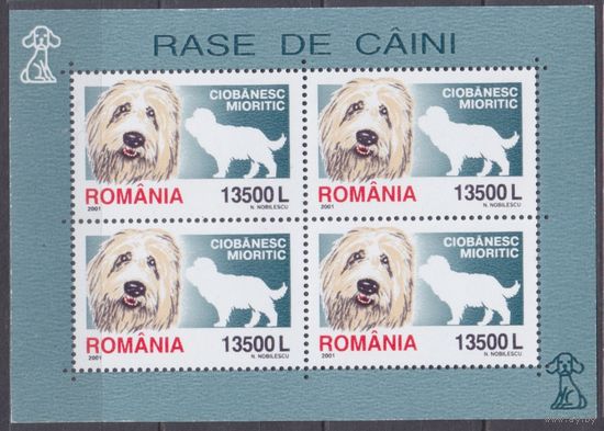 2001 Румыния 5577KL Собаки 6,80 евро