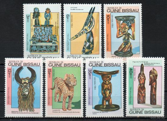 Африканское искусство Гвинея-Бисау 1984 год серия из 7 марок