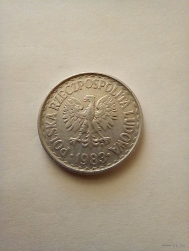 Польша 1 злотый 1983 г